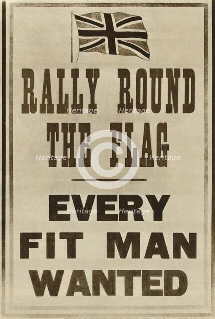 'Rally Round the Flag: Every Fit Man Wanted', 1914, (1935). Creator: Unknown.