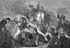 Ralph Abercromby (1734-1801), Scottish general, at the Battle of Aboukir Bay, Egypt, 1801, (1833)