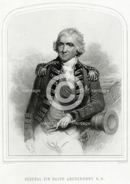Ralph Abercromby (1734-1801), Scottish soldier. Artist: H Robinson