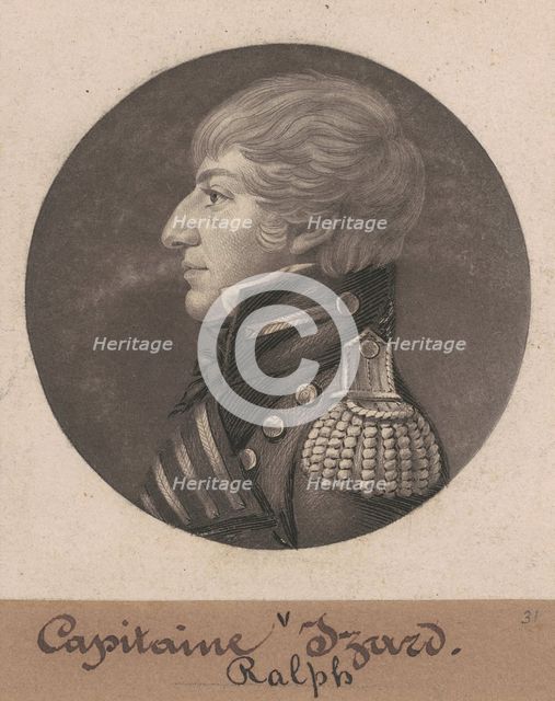 Ralph Izard II, 1805. Creator: Charles Balthazar Julien Févret de Saint-Mémin.