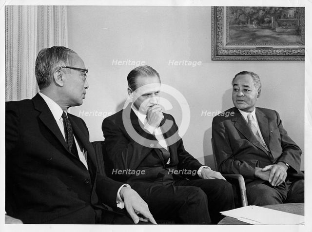 Ralph J Bunche (1904-1971), Diplomat and United Nations official, 1970. Creator: Unknown.