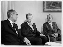 Ralph J Bunche (1904-1971), Diplomat and United Nations official, 1970. Creator: Unknown