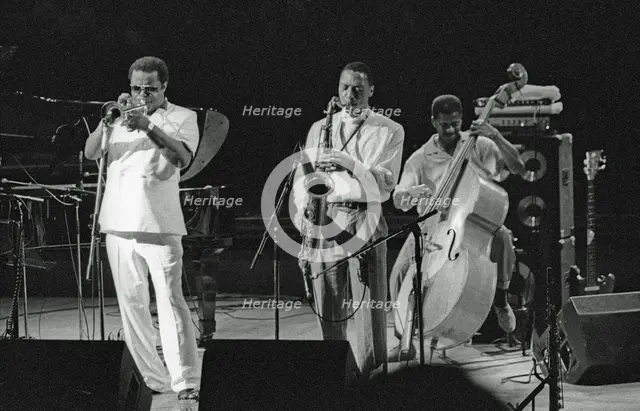 Ralph Moore and Freddie Hubbard, JVC Capital Jazz Festival, Royal Festival Hall, London, Sept 1993. Creator: Brian O'Connor.