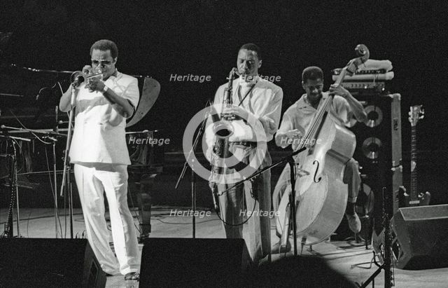 Ralph Moore and Freddie Hubbard, JVC Capital Jazz Festival, Royal Festival Hall, London, Sept 1993. Creator: Brian O'Connor.