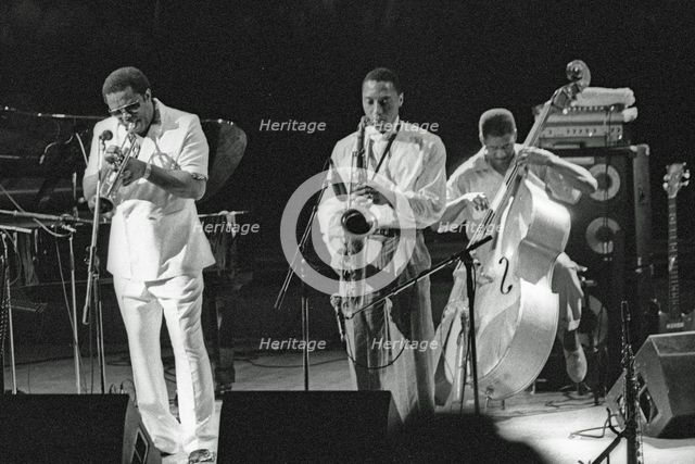 Ralph Moore and Freddie Hubbard, JVC Capital Jazz Festival, Royal Festival Hall, London, Sept 1993. Creator: Brian O'Connor.