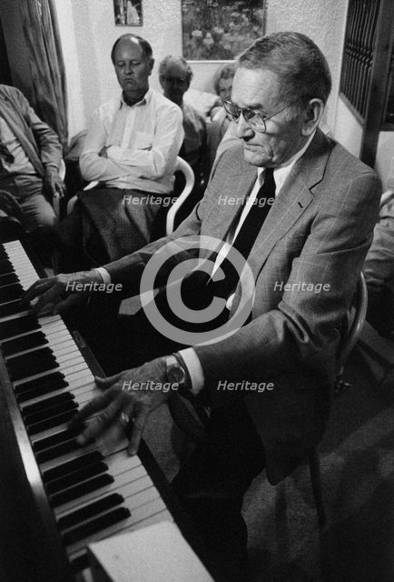 Ralph Sutton, private party, Bar Hill, Cambridge, 1998. Creator: Brian Foskett.