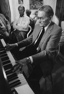 Ralph Sutton, private party, Bar Hill, Cambridge, 1998. Creator: Brian Foskett