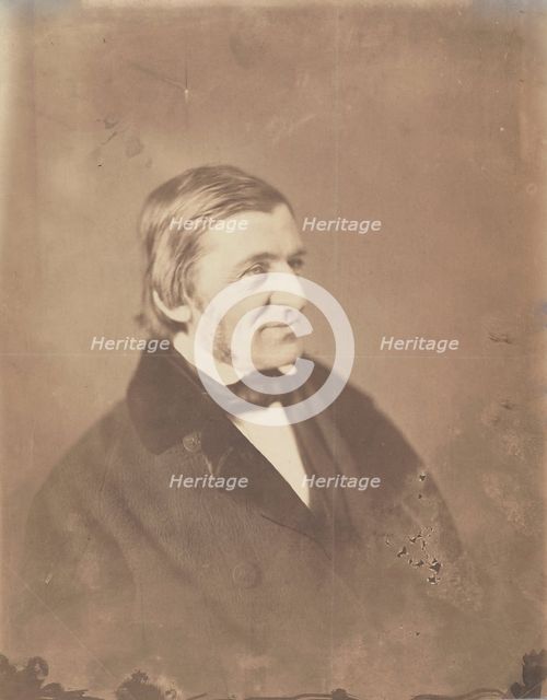 Ralph Waldo Emerson, ca. 1856. Creator: Mathew Brady.