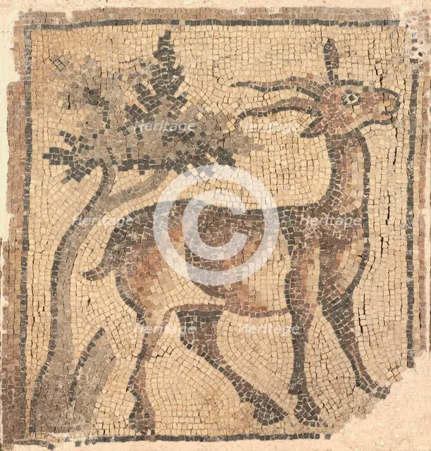 Ram near a Tree, 400s. Creator: Unknown.
