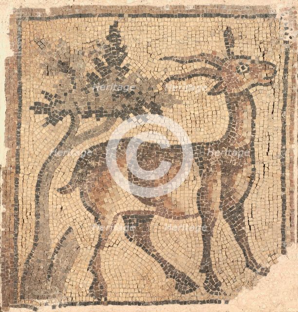 Ram near a Tree, 400s. Creator: Unknown.