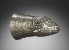 Ram-Head Drinking Vessel, c. 600 BC. Creator: Unknown