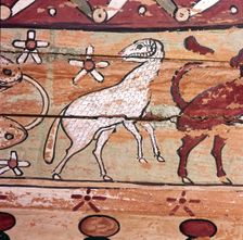 Ram, Zodiac Sign on inside of Egyptian Mummy-Case, 2nd century
