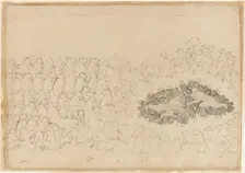 Rama and Lakshmana Overwhelmed by Arrows: Folio from the Siege of Lanka series, ca. 1725. Creator: Manaku