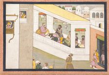 Rama and Lakshmana as Boys Assist the Sage Vishvamitra..., ca. 1780. Creator: Workshop active in the First generation after Nainsukh (active ca. 1735-78)