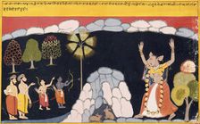 Rama Destroys the Ogress Tadaka, 1700-1725. Creator: Unknown