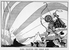 Rama Drawing the Great Bow 1925. Creator: Unknown