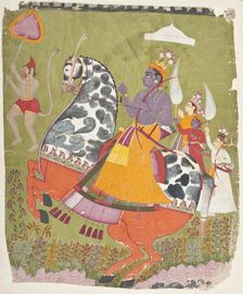 Rama on Horseback (image 1 of 5), between 1750 and 1775. Creator: Unknown
