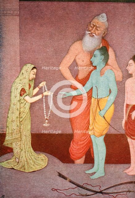 Rama's Marriage, 1913.  Creator: K Venkatappa.