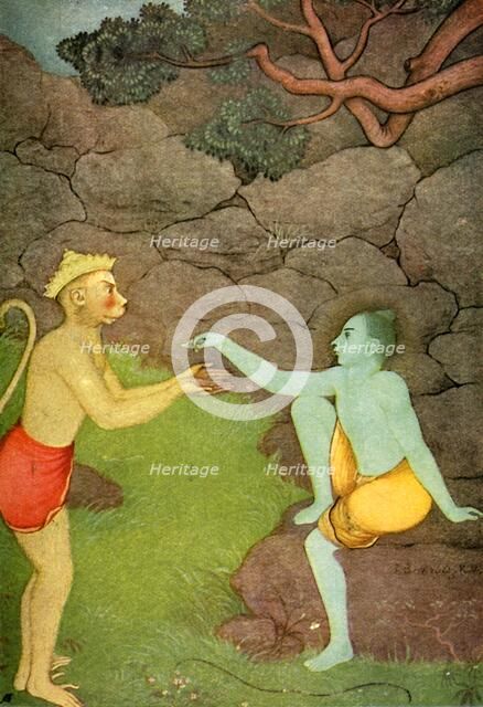 'Rama sending his Signet-ring to Sita', 1920. Creator: Unknown.