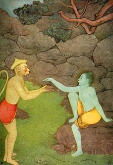 Rama sending his Signet-ring to Sita 1920. Creator: Unknown