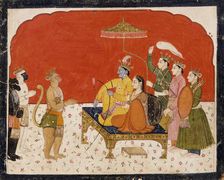 Rama's Court, Folio from a Ramayana (Adventures of Rama), between 1775 and 1800. Creator: Unknown