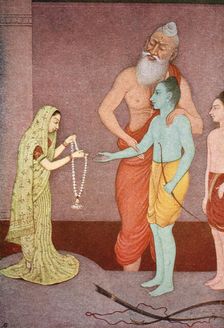 Rama's Marriage, 1913. Artist: K Venkatappa