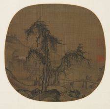 Ramblers over a Winding Stream, before 1330. Creator: Luo Zhichuan (Chinese, active 1280s-1320s)