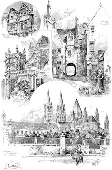 Rambling Sketches: Caen, 1895. Creator: Carl Hentschel
