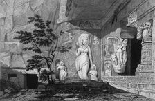 Rameswur, - Caves of Ellora 1835. Creator: George Cattermole