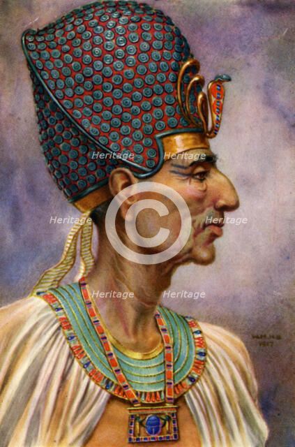 Rameses II, Ancient Egyptian pharaoh of the 19th Dynasty, 13th century BC (1926).  Artist: Winifred Mabel Brunton