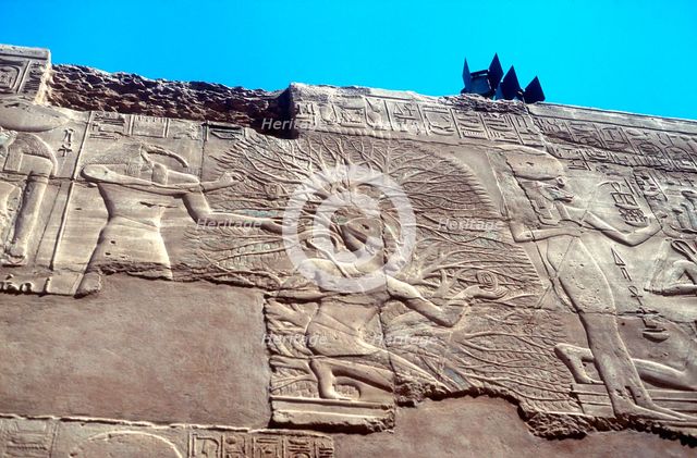 Rameses II and the Tree of Life, Karnak, Egypt, 13th century BC. Artist: Unknown