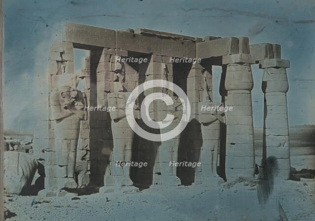 Ramesseum, Thebes, 1844. Creator: Joseph Philibert Girault De Prangey.