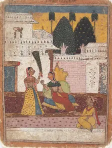 Ramkali Ragini: Page from a Dispersed Ragamala Series (Garland of Musical Modes), 18th century. Creator: Unknown