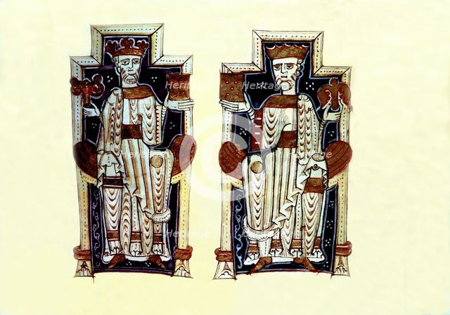 Ramón Berenguer III 'The Great' (1082-1131), Earl of Barcelona and Alfonso I of Toulouse, Miniatu…