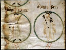 Ramón Berenguer III El Grande (1082-1131), count of Barcelona and Ramiro II El Monje (1080-11…