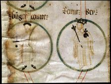 Ramón Berenguer III El Grande (1082-1131), count of Barcelona and Ramiro II El Monje (1080-11…