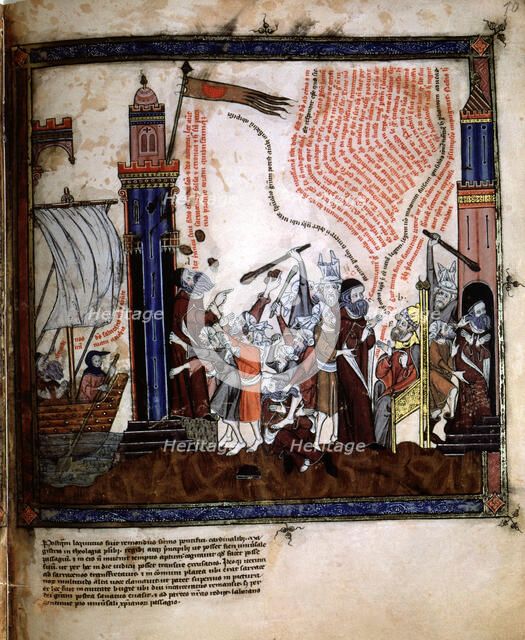 Ramon Llull (1235-1315), Majorcan philosopher and theologian,  travel to Bugia  as a missionary i…