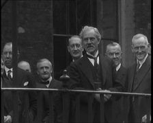 Ramsay MacDonald's Labour Government Gathering on a Balcony, 1929. Creator: British Pathe Ltd