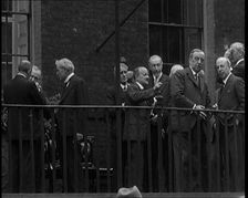 Ramsay MacDonald's Labour Government Gathering on a Balcony, 1929. Creator: British Pathe Ltd