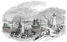 Ramsgate Harbour, 1850. Creator: Edmund Evans