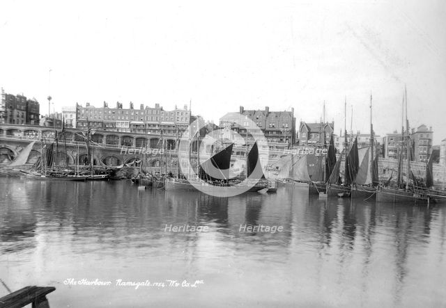 Ramsgate Harbour, Kent, 1890-1910. Artist: Unknown
