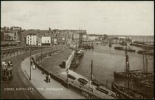 Ramsgate Harbour, Ramsgate, Thanet, Kent, c1901-c1937. Creator: John Pennycuick