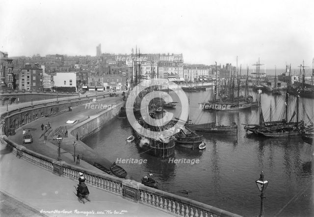 Ramsgate Harbour, Ramsgate, Kent, 1890-1910. Artist: Unknown