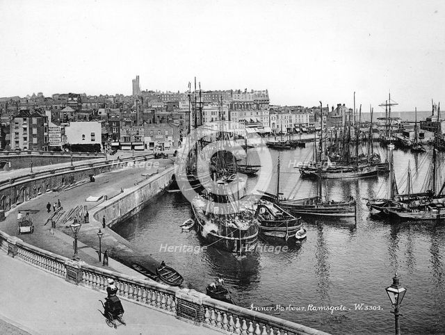 Ramsgate Harbour, Ramsgate, Kent, 1890-1910. Artist: Unknown