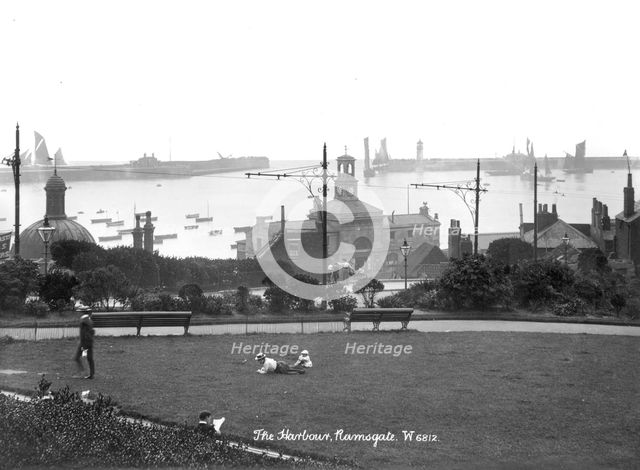 Ramsgate Harbour, Ramsgate, Kent, 1890-1910. Artist: Unknown