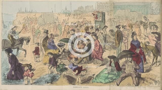 Ramsgate Sands, 1870. Creator: Joseph Swain.