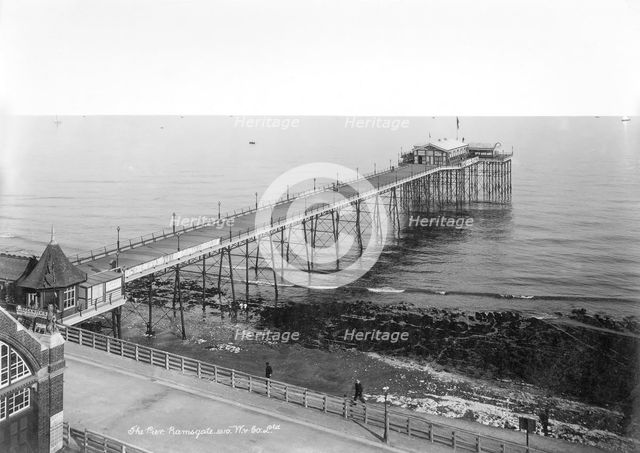 Ramsgate Pier, Ramsgate, Kent, 1890-1910. Artist: Unknown
