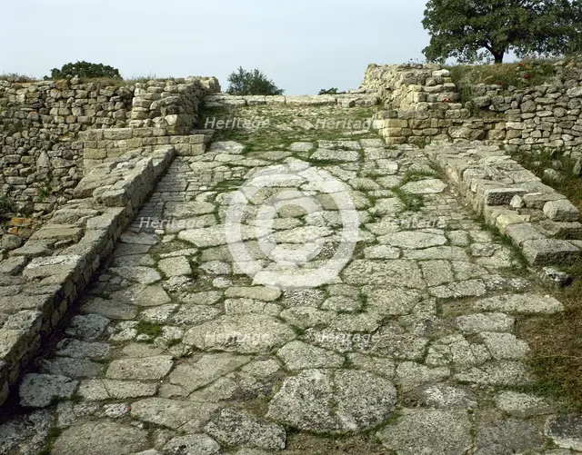 Ramp, Troy II stratum, Troy, Turkey, Bronze age, 2500-2300 BC (2000). Creator: Unknown.