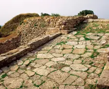 Ramp, Troy II stratum, Troy, Anatolia, Turkey, c. 2500-2300 BC, Bronze Age (1999). Creator: LTL