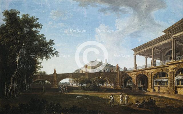 Ramp of the Cameron Gallery in the Park in Tsarskoye Selo, 1794. Artist: Petrov, Vasily Petrovich (1770-1810)